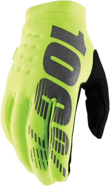YOUTH BRISKER COLD WEATHER GLOVES FLO YELLOW/BLACK SMALL
