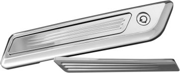 ACCUTRONIX LATCH COVER INSERT SADDLEBAG SPEED BALL CHROME