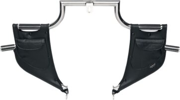 RAIN GUARD LINDBY TWINBAR AND HIGHWAY BAR PLAIN TEXTILE BLACK
