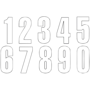 THREE SERIES NUMBER #4 ADHESIVE 3 PACK WHITE