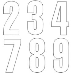 THREE SERIES NUMBER #6 ADHESIVE 3 PACK WHITE