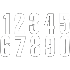 THREE SERIES NUMBER #7 ADHESIVE 3 PACK WHITE