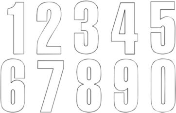 THREE SERIES NUMBER #7 ADHESIVE 3 PACK WHITE