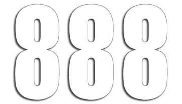 THREE SERIES NUMBER #8 ADHESIVE 3 PACK WHITE - Bild 2