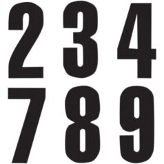 THREE SERIES NUMBER #3 ADHESIVE 3 PACK BLACK