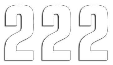 TWO SERIES NUMBER #2 ADHESIVE 3 PACK WHITE - Bild 2