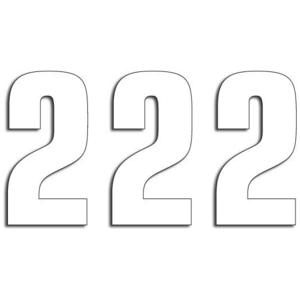 TWO SERIES NUMBER #2 ADHESIVE 3 PACK WHITE - Bild 2