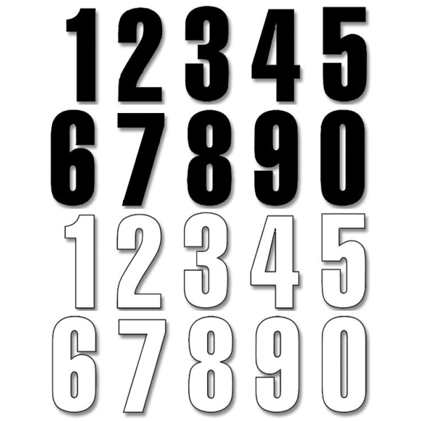 TWO SERIES NUMBER #2 ADHESIVE 3 PACK WHITE - Bild 3