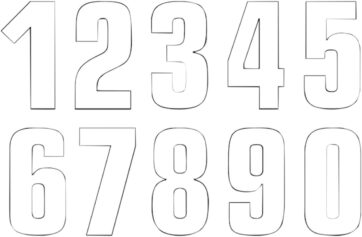 TWO SERIES NUMBER #3 ADHESIVE 3 PACK WHITE