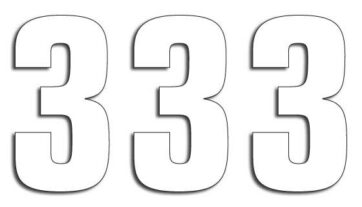 TWO SERIES NUMBER #3 ADHESIVE 3 PACK WHITE - Bild 3