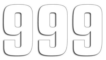 TWO SERIES NUMBER #9 ADHESIVE 3 PACK WHITE - Bild 2