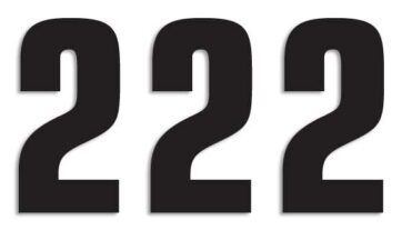 TWO SERIES NUMBER #2 ADHESIVE 3 PACK BLACK - Bild 2