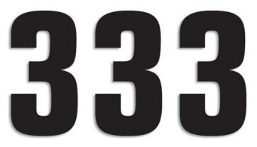 TWO SERIES NUMBER #3 ADHESIVE 3 PACK BLACK - Bild 2