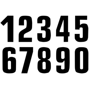 TWO SERIES NUMBER #5 ADHESIVE 3 PACK BLACK