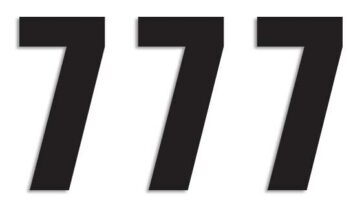 TWO SERIES NUMBER #7 ADHESIVE 3 PACK BLACK - Bild 2