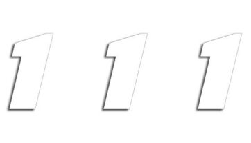 ONE SERIES NUMBER #1 ADHESIVE 3 PACK WHITE - Bild 3