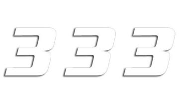 ONE SERIES NUMBER #3 ADHESIVE 3 PACK WHITE - Bild 2