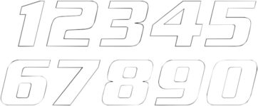 ONE SERIES NUMBER #6 ADHESIVE 3 PACK WHITE