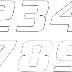 ONE SERIES NUMBER #7 ADHESIVE 3 PACK WHITE