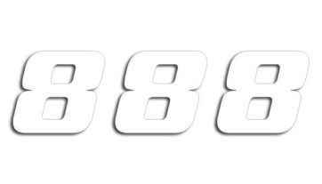 ONE SERIES NUMBER #8 ADHESIVE 3 PACK WHITE - Bild 2