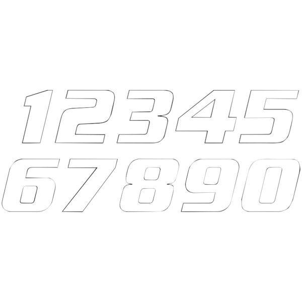 ONE SERIES NUMBER #9 ADHESIVE 3 PACK WHITE
