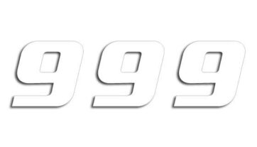 ONE SERIES NUMBER #9 ADHESIVE 3 PACK WHITE - Bild 2