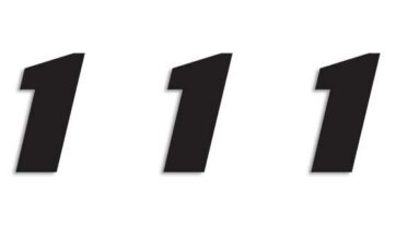 ONE SERIES NUMBER #1 ADHESIVE 3 PACK BLACK - Bild 2
