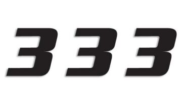 ONE SERIES NUMBER #3 ADHESIVE 3 PACK BLACK - Bild 2