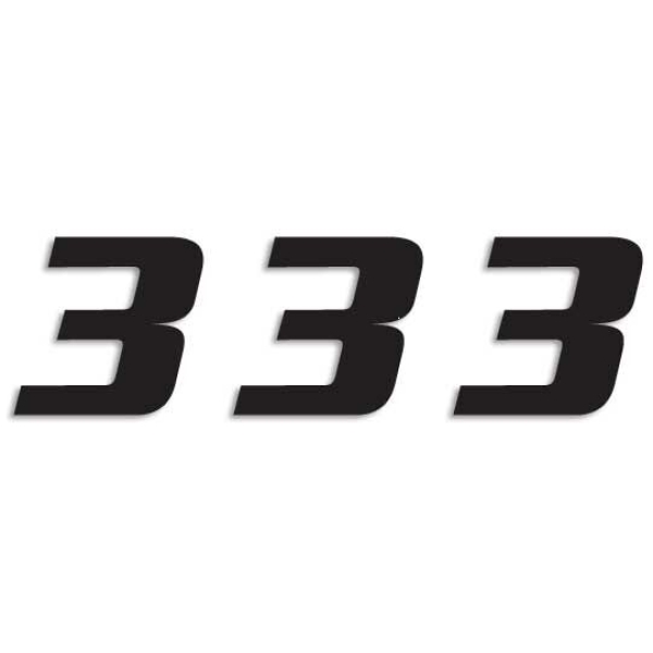 ONE SERIES NUMBER #3 ADHESIVE 3 PACK BLACK - Bild 2