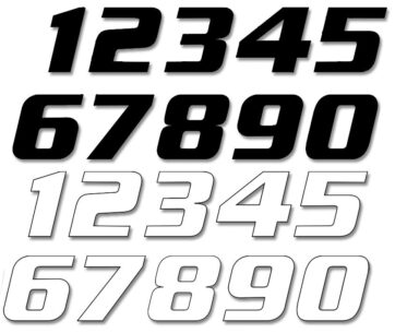 ONE SERIES NUMBER #3 ADHESIVE 3 PACK BLACK - Bild 3