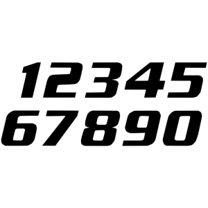 ONE SERIES NUMBER #6 ADHESIVE 3 PACK BLACK