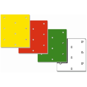 COLOURED CRYSTALL SHEETS W/HOLES 47X33 CM 3PK BLUE