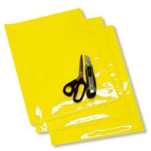 COLOURED CRYSTALL SHEETS 47X33 CM 3PK FLUO YELLOW