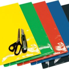 COLOURED CRYSTALL SHEETS 47X33 CM 3PK ORANGE