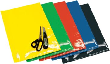 COLOURED CRYSTALL SHEETS 47X33 CM 3PK ORANGE