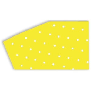 COLOURED CRYSTALL SHEETS W/HOLES 47X33 CM 3PK FLUO YELLOW