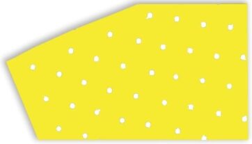COLOURED CRYSTALL SHEETS W/HOLES 47X33 CM 3PK FLUO YELLOW
