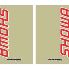 FORK STICKERS SHOWA CLEAR 2PK