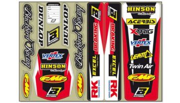 STANDARD LOGO DECAL KIT RED