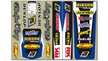 STANDARD LOGO DECAL KIT BLUE