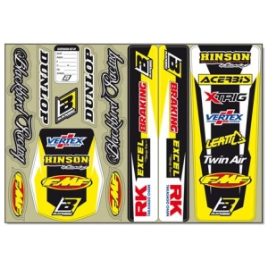 STANDARD LOGO DECAL KIT YELLOW