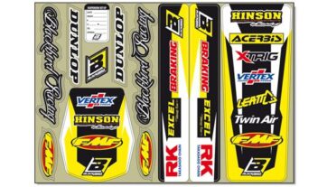STANDARD LOGO DECAL KIT YELLOW