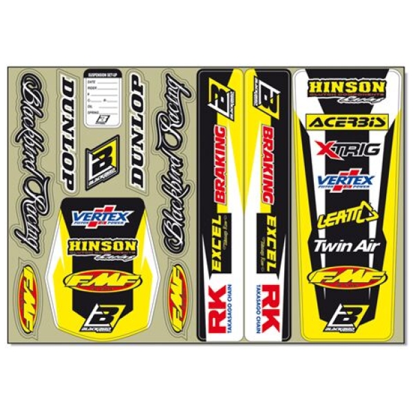 STANDARD LOGO DECAL KIT YELLOW