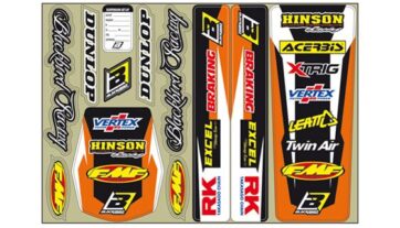 STANDARD LOGO DECAL KIT ORANGE