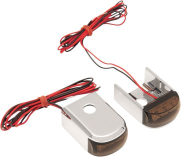 FENDER STRUT LED MARKER LIGHTS CHROME