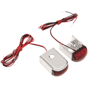 FENDER STRUT LED MARKER LIGHTS CHROME