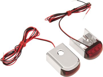 FENDER STRUT LED MARKER LIGHTS CHROME