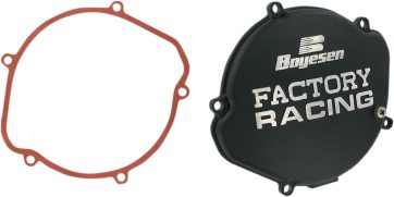 Kopplingskåpa FACTORY RACING  ALUMINUM Honda Cr125 87-99 Svart
