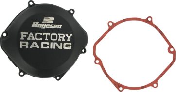 CLUTCH COVER FACTORY RACING  ALUMINUM REPLACEMENT BLACK