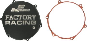 CLUTCH COVER FACTORY RACING  ALUMINUM REPLACEMENT BLACK